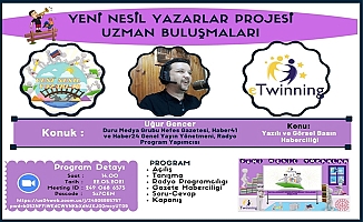 Uğur Gencer eTwinning projesi kapsamında öğrencilerle buluşuyor