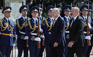 Erdoğan, Şuşa’da resmî törenle karşılandı