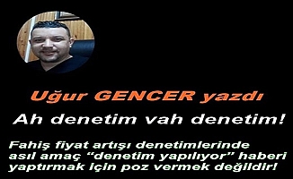 Uğur GENCER yazdı..Ah denetim vah denetim!