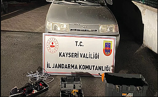 Kayseri'de baz istasyonu soyan kişi yakalandı