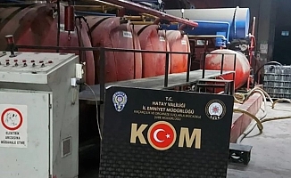 Hatay'da 97 bin 238 litre karışımlı akaryakıt ele geçirildi