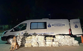 İBB'nin cenaze aracından 144 kilo 550 gram esrar çıktı!