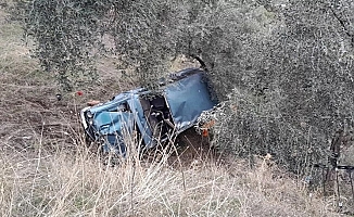 Aydın'da araç uçuruma uçtu: 1 ağır yaralı