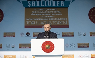 Erdoğan'dan Şanlıurfa'ya yatırım övgüsü