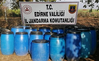 Edirne'de 2 bin litre kaçak şarap!