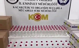 Samsun'da 1 tonu aşkın etil alkole 'Çengel'!