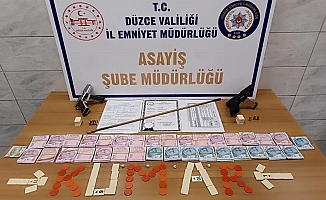 Düzce'de kumarhane baskını yapıldı