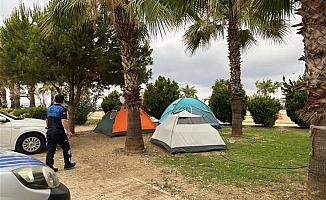 Alanya'da zabıtadan park otellere baskın