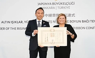 Sabancı, 'Yükselen Güneş Nişanı'na layık görülen ilk Türk Kadın oldu