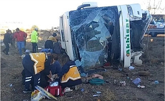 Aksaray'da otobüs devrildi: 6 ölü, 25 yaralı