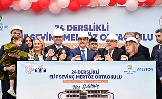 Malatya'da depremzedeler için 24 derslikli okul temeli atıldı