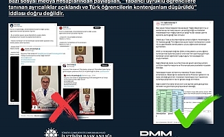 'Yabancı uyruklu öğrenci' ve 'kadro' iddialarına çifte yalanlama