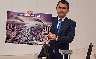 Bakan Kurum İzmir Körfezi'nin yapay zeka ile 10 yıl sonrasını gösterdi!