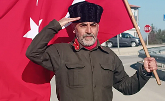 Çanakkale şehitleri için çıktığı yürüyüşte Keşan'a ulaştı!