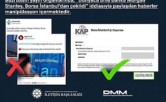 İletişim'den 'Morgan Stanley' haberlerine açıklama