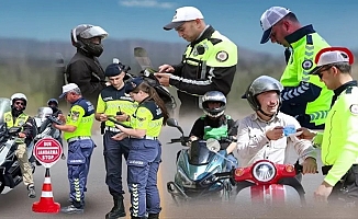 5,5 ayda 'kask'tan 475 bin sürücüye işlem!