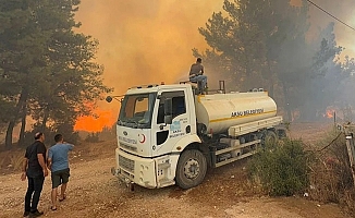 Antalya Aksu’da orman yangını: Müdahale sürüyor