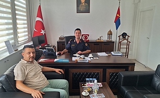 Binbaşı Aytaç Karaoğlu’na hayırlı olsun ziyareti