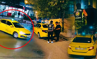 Kadıköy'de drift yapan taksiciye; Ehliyete el, araca men!