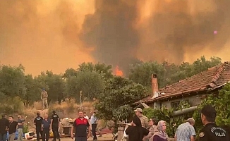 Denizli orman yangını kontrol altına alınmaya çalışılıyor