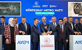 Körfezray Metrosu Temel Atma Töreni Bakan Uraloğlu'nun Katılımıyla Gerçekleşti