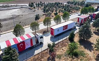 Şam'a zorlu hava koşullarında Türkiye'den iniş desteği