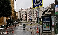 Gebze-Darıca Metro hattının istasyonun olduğu alanda çökme meydana geldi