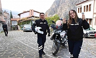 Amasya'da Sağlık Çalışanı Çi̇ft Motosi̇klet Ambulansla Hayat Kurtarıyor