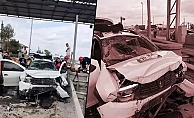 Otoyol gişesindeki feci kazada 1 kişi ölü, 4 kişi yaralandı!